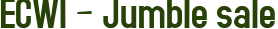ECWI – Jumble sale