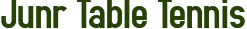 Junr Table Tennis