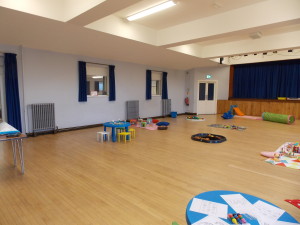 Main Hall setup for Playgroup